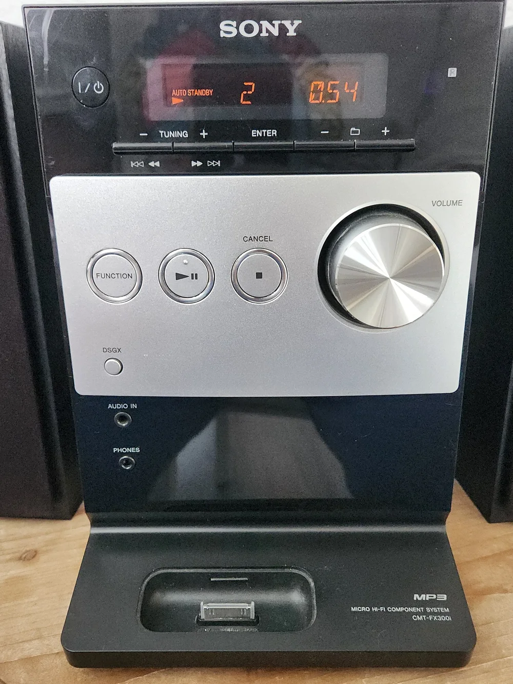 Sony HCD-FX300i Micro Hi-Fi Sound System iPod Dock CD Player AM/FM Radio Tested